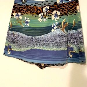 Floral and Animal Print Skort
Size 8
